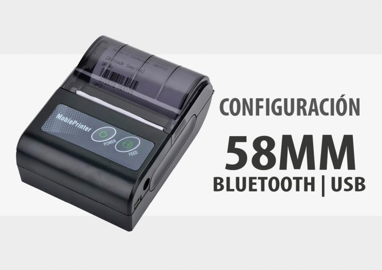 CONFIGURACIÓN MINI IMPRESORA TÉRMICA DE 58MM BLUETOOTH USB EN WINDOWS