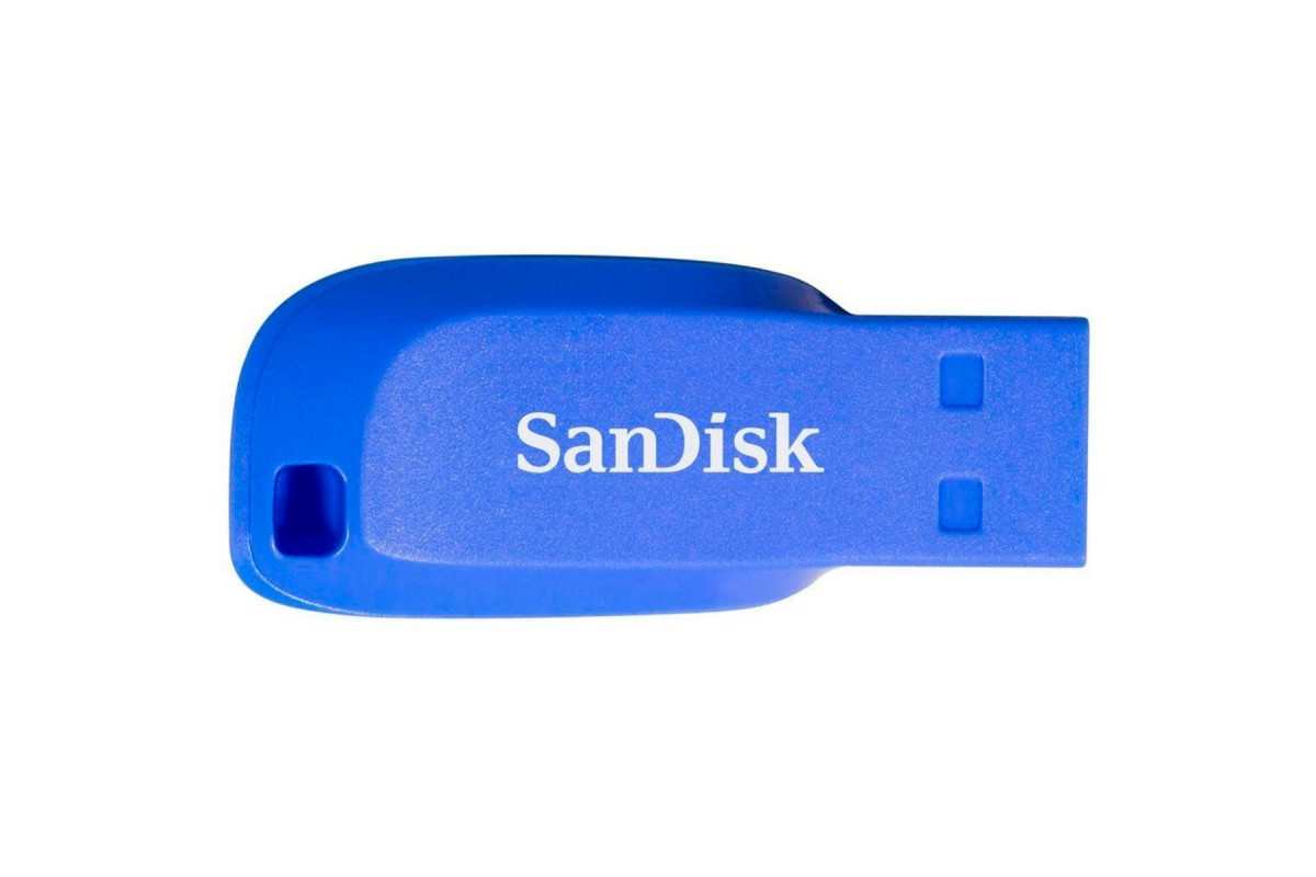 FLASH MEMORY SANDISK 16GB CRUZER BLADE USB AZUL