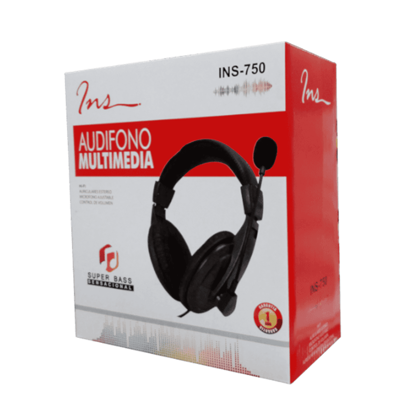 HEADPHONE CON MICROFONO MULTIMEDIA INS IS-750